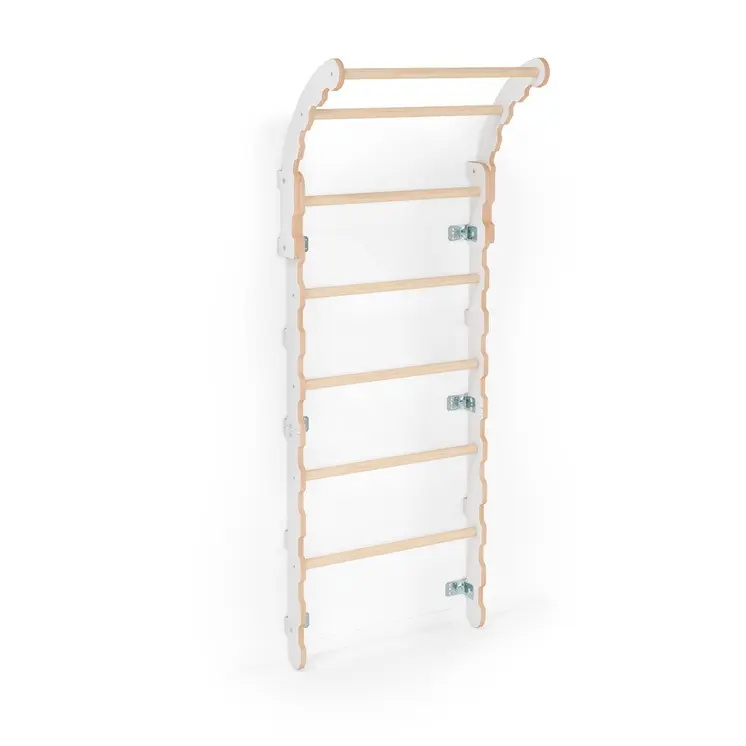 MAMOI® Swedish ladder, Wooden gorilla gym for kids, Indoor baby climbing frame for toddlers, Monkey bars and play gym, Childrens climbing wall, Gymnastics bar and equipment for home