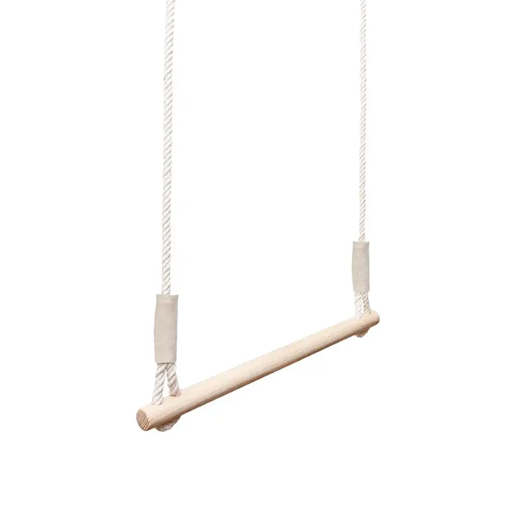 MAMOI® Anneaux gymnastique, Anneau balancoire en bois, Trapèze cirque, Balançoire trapeze pour bebe, Barre de gymnastique et accessoire de gym pour bébé