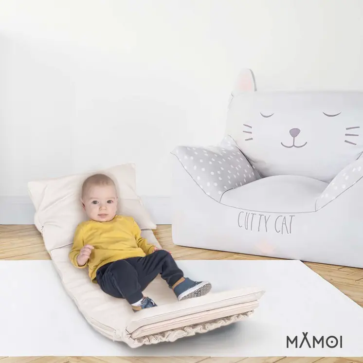 MAMOI® Oreiller de Planche D`équilibre Beige | Tapis de Planche D'équilibre | Tapis de Balance Board | Matériau de la Planche D`équilibre | Coussin pour Balance Board | CE | 100% ECO | Made in EU