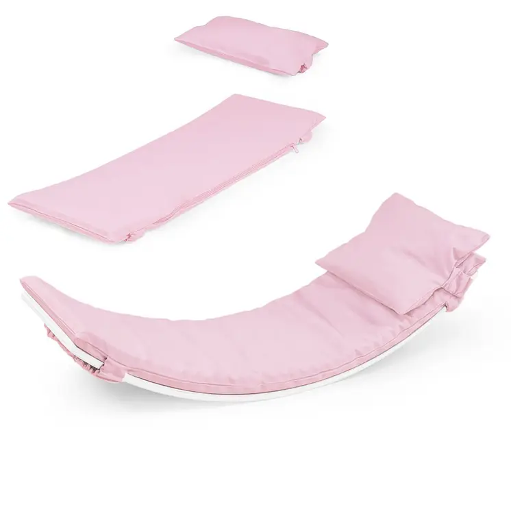 MAMOI® Oreiller de Planche D`équilibre Rose | Tapis de Planche D'équilibre | Tapis de Balance Board | Matériau de la Planche D`équilibre | Coussin pour Balance Board | CE | 100% ECO | Made in EU