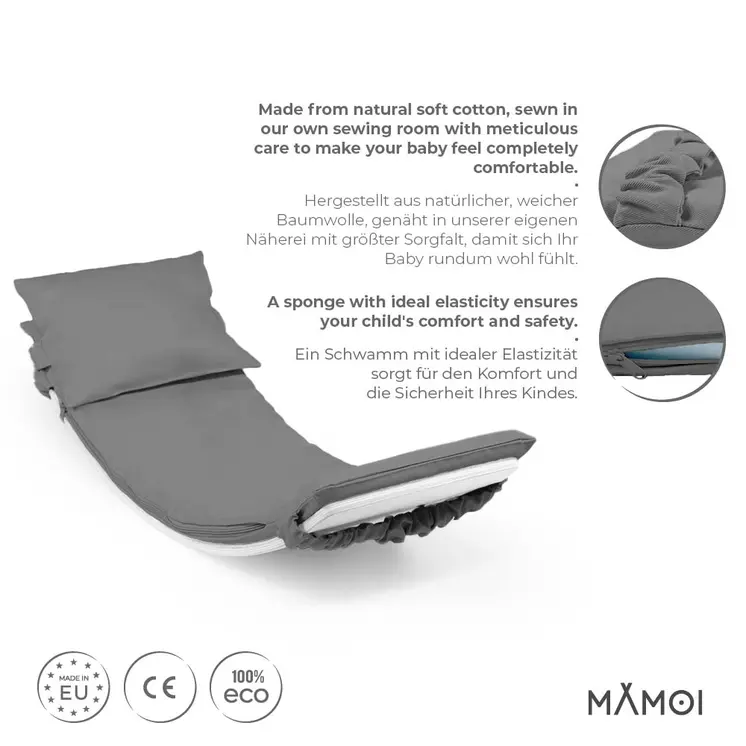 MAMOI® Balance Board Kissen | Balance Board Matte | Balance Board Material | Kissen für Balance Board | CE | 100% ECO | Made in EU