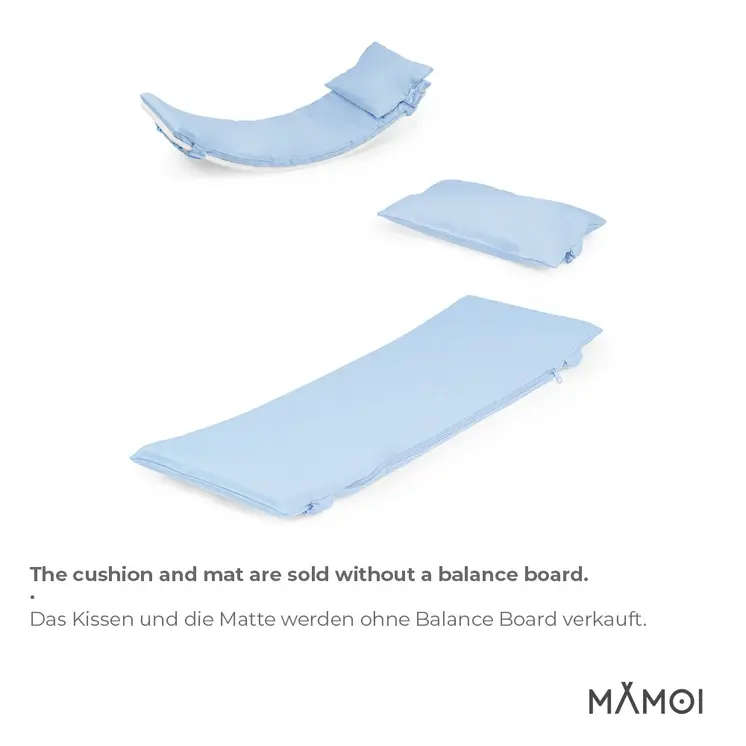 MAMOI® Oreiller de Planche D`équilibre Bleu | Tapis de Planche D'équilibre | Tapis de Balance Board | Matériau de la Planche D`équilibre | Coussin pour Balance Board | CE | 100% ECO | Made in EU