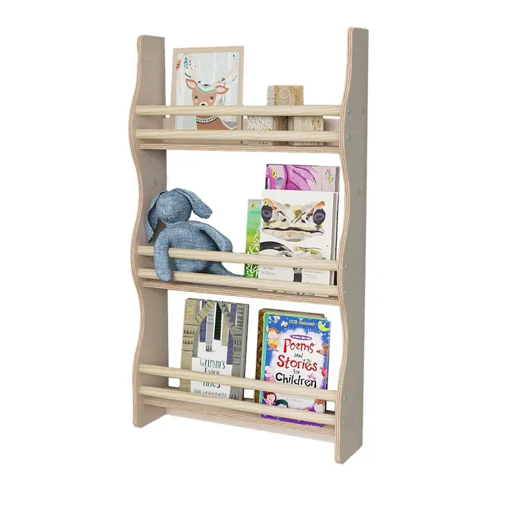 MAMOI® Bücherregal für kinder, Bücherkiste für kinderzimmer, Book shelf, Buchregal, Wandregal kinderregal, Kinderbücherregal, Bücherbank aus holz, Kindermöbel für kleines kind montessori