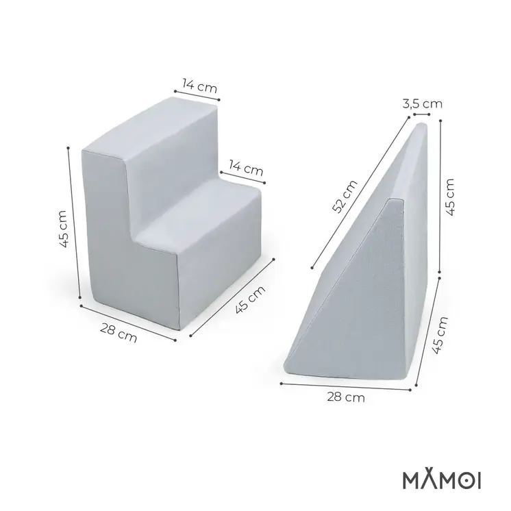 MAMOI® Softbausteine Baby | Schaumstoffbausteine Spielbausteine | Schaumspielset | Schaumspielblöcke | Schaumblöcke Kinder | Baby Spielplatz | Made in EU