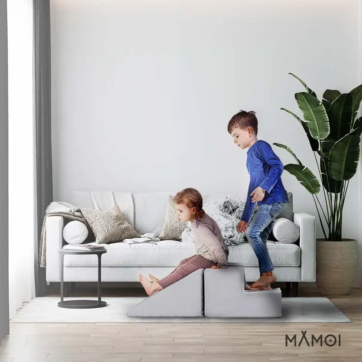MAMOI® Softbausteine Baby | Schaumstoffbausteine Spielbausteine | Schaumspielset | Schaumspielblöcke | Schaumblöcke Kinder | Baby Spielplatz | Made in EU