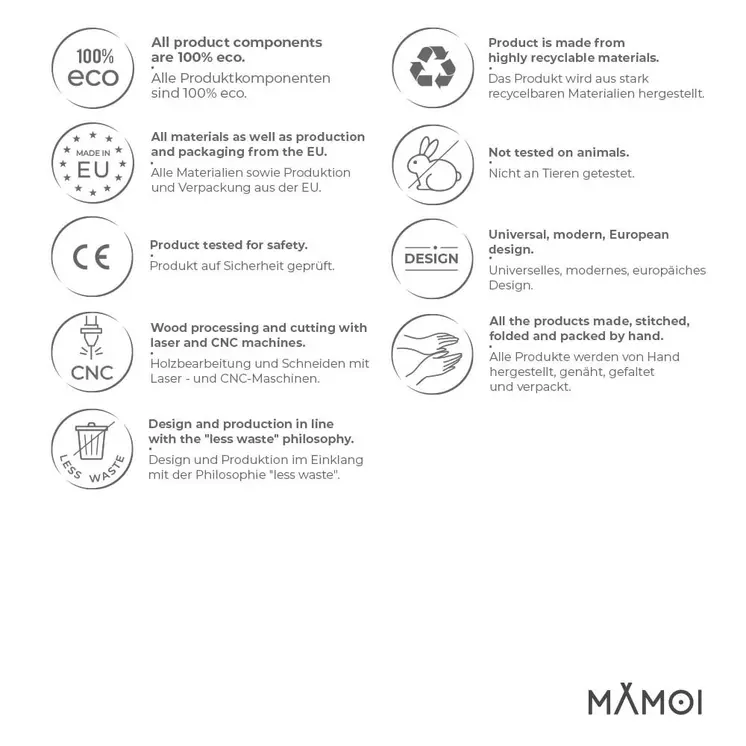 MAMOI® Modules de Motricité Bebe | Structure Mousse Motricité | Bloc de Motricité | Parcours de Motricité Bébé | Bloc Motricité | Structure Motricité Enfant | 100% ECO | Made in EU