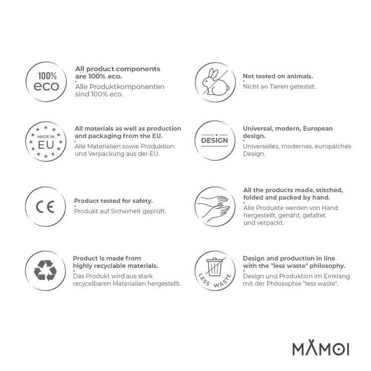MAMOI® Softbausteine Baby | Schaumstoffbausteine Spielbausteine | Schaumspielset | Schaumspielblöcke | Schaumblöcke Kinder | Baby Spielplatz | Made in EU