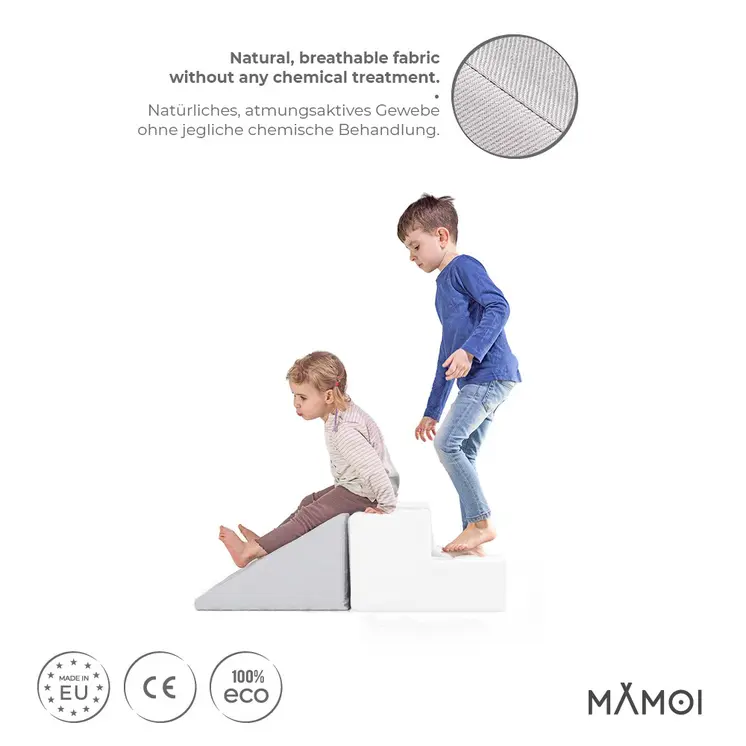 MAMOI® Softbausteine Baby | Schaumstoffbausteine Spielbausteine | Schaumspielset | Schaumspielblöcke | Schaumblöcke Kinder | Baby Spielplatz | Made in EU
