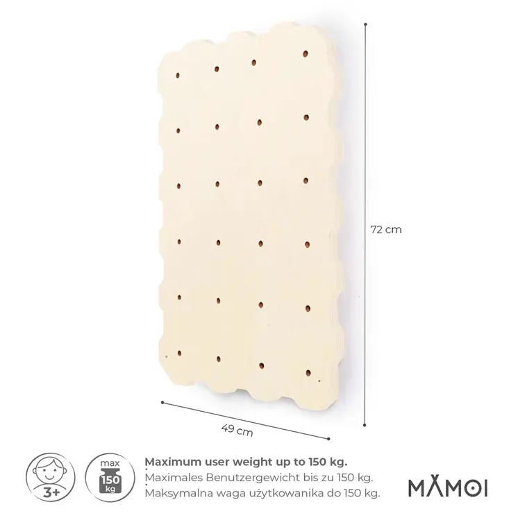 MAMOI® Mur escalade pour enfant, Module d'escalade interieur pour bebe, Mur descalade sans prise, Planche escalade à partir de 3 ans
