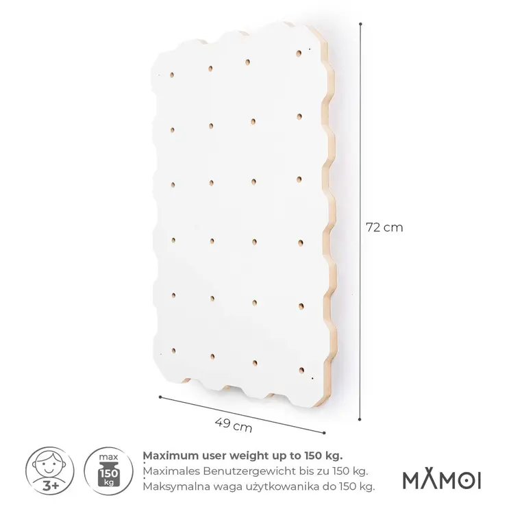 MAMOI® Climbing wall for kids, Wooden frame for toddlers, Play equipment for toddler, Indoor baby and childrens frames montessori from age 3 years old