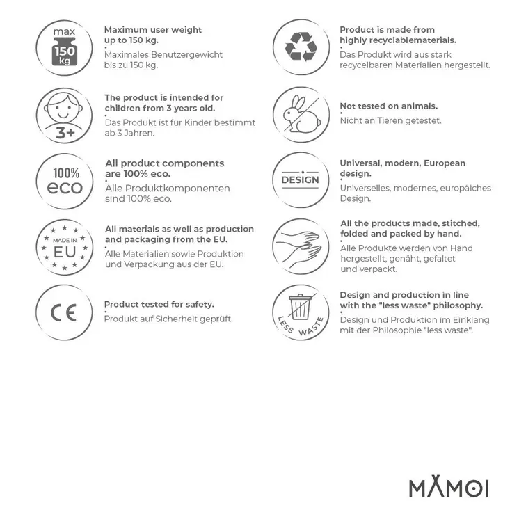 MAMOI® Prises escalade enfant | Prise d escalade 8 pièces | Prise d'escalade enfant | Prise escalade enfant exterieur | Mur escalade enfant | Mur d escalade | Fabriqué dans l’UE