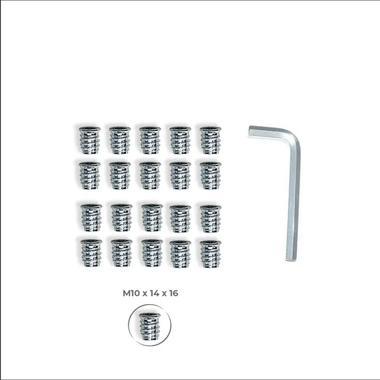 MAMOI® Threaded sleeves for climbing holds for climbing wall