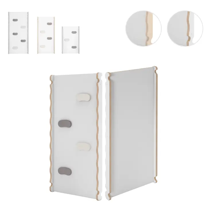 MAMOI® Toboggan interieur pour enfant, Tobogan pour triangle et mur escalade pour bebe, Jeux en bois intérieur, Tobbogan montessori à partir de 1 an 2/3 ans