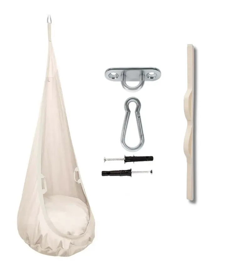 MAMOI® Cocon hamac pour enfant, Fauteuil suspendu pour bebe, Balançoire thérapeutique de coton, Balancoire sensorielle interieur, Jeu sensoriel autisme