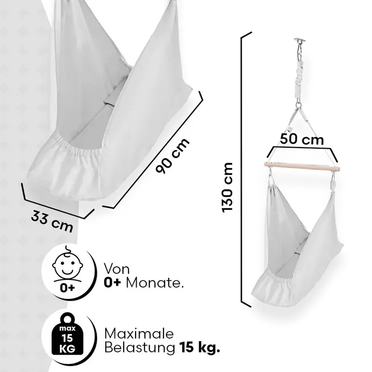 MAMOI® Hammock, baby hammock, baby cradle, baby cradle, baby cradle, baby cradle, cradle for a baby, cradle, cradle for a baby, hammock, Made in EU