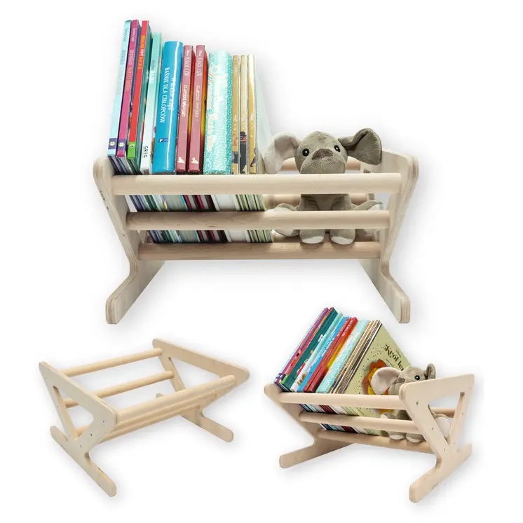 MAMOI® Children's bookcase and cabinet, Small wall bookcase, Bookshelves and children's room furniture, Montessori bookcases for children