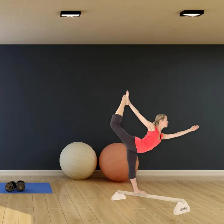 MAMOI 100 cm poutre d'équilibre, pierres d'équilibre, balance beam, poutre d'équilibre, pierres d'équilibre pour enfants et adultes.