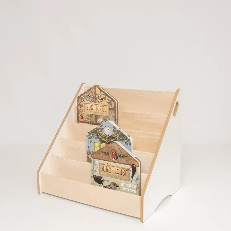 MAMOI® Bibliothèque pour enfants en bois, étagère pour livres d'enfants, support de livres, étagère murale pour chambre d'enfants, étagère, Book Shelf, étagère pour enfants