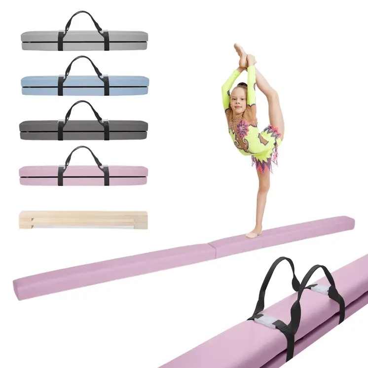 MAMOI® Schwebebalken für zuhause, Balancierbalken für kinder, Balken turnen klappbar, Turngeräte indoor, Balancieren und Turnbalken, Gymnastic bar