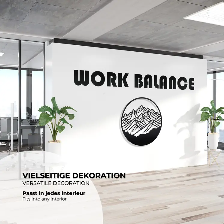 MOE UHANE 3D Wanddekoration schwarz, HDF Wandbild, moderner Akzent für Wohnzimmer Büro Schlafzimmer, minimalistischer Stil, Design-Deko für Innenräume, Geschenk, 100 % ECO, Made in EU