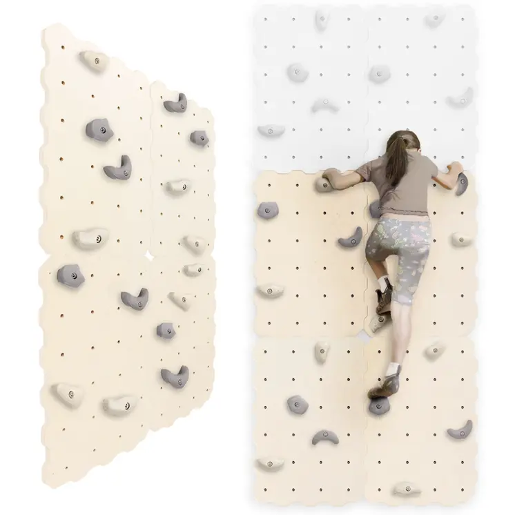 MAMOI® Kletterwand für kinderzimmer, Klettergerüst und spielgeräte indoor, Klettern mit Klettergriffe für kinder, Klettersteine, Kletterturm mit Griffe, Klettergriffe, Montagesatz