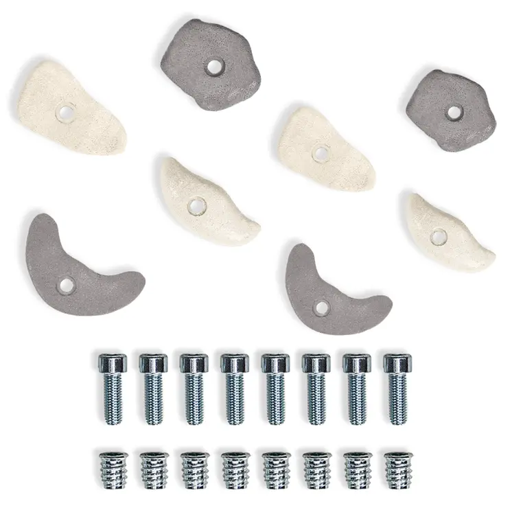 MAMOI ® Klettergriffe | Klettergriff Set | Klettersteine für Kletterwand | Klettergriffe für Kinder | Griffe Boulderwand | Inklusive Befestigungsmaterial | Made in EU