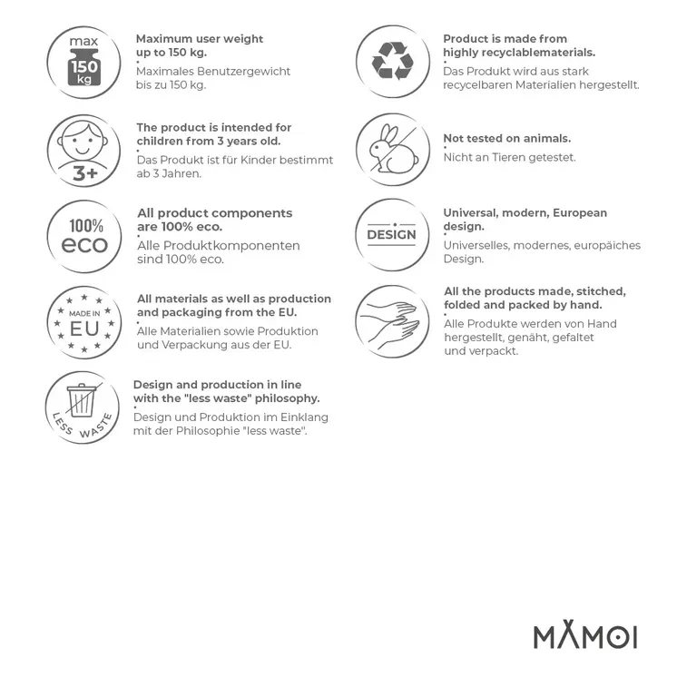 MAMOI ® Klettergriffe | Klettergriff Set | Klettersteine für Kletterwand | Klettergriffe für Kinder | Griffe Boulderwand | Inklusive Befestigungsmaterial | Made in EU
