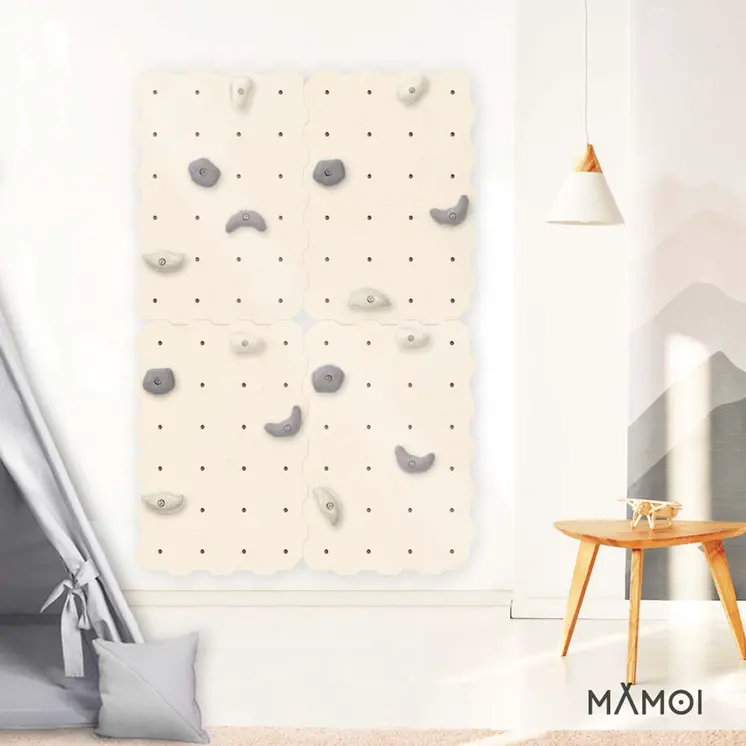 MAMOI® Prises escalade enfant | Prise d escalade 4/8 pièces | Prise d'escalade enfant | Prise escalade enfant exterieur | Mur escalade enfant | Mur d escalade | Fabriqué dans l’UE