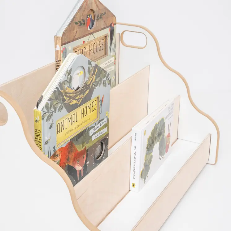 MAMOI® Personalisierte bücherregal mit namen für kinder, Bücherkiste für kinderzimmer, Book shelf, Buchregal, Wandregal kinderregal, Kinderbücherregal aus holz, Kindermöbel für kind montessori