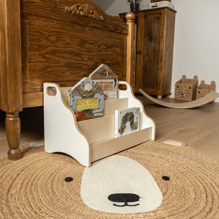 MAMOI® Personalisierte bücherregal mit namen für kinder, Bücherkiste für kinderzimmer, Book shelf, Buchregal, Wandregal kinderregal, Kinderbücherregal aus holz, Kindermöbel für kind montessori