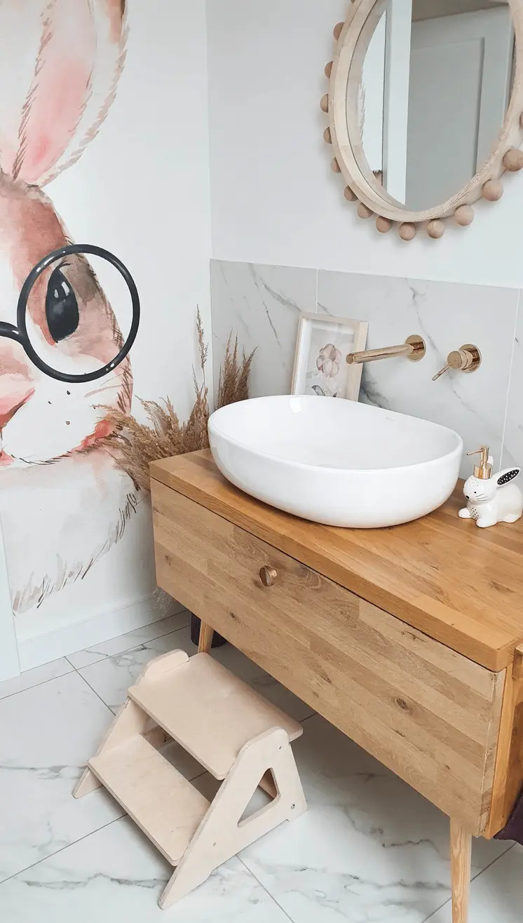 MAMOI® Tritthocker Kinder Holz | Tritthocker Kinder 2 Stufen | Holz Tritthocker Kinder | Tritthocker Zweistufig aus natürlichem Holz | Tritthocker Kind | 100% ECO | Made in EU