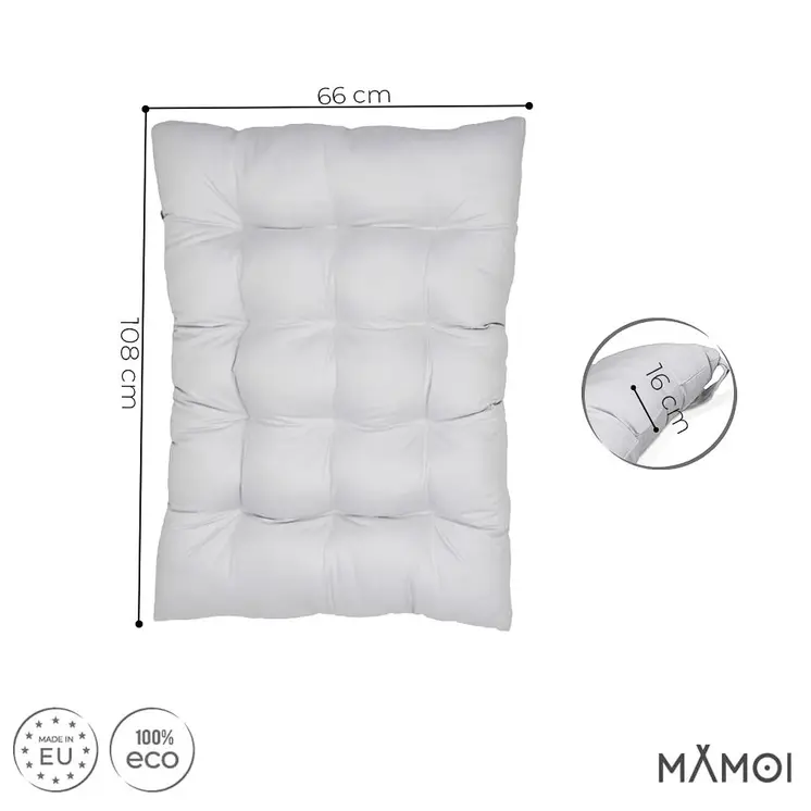 MAMOI® Kletterbogen mit Kissen, Kissen für Regenbogenwippe aus Holz, Kletterdreieck, Baby Klettern, Holzbogen für Kinder, Spielplatz, Klettergerüst Indoor ab 1/2/3 Jahre