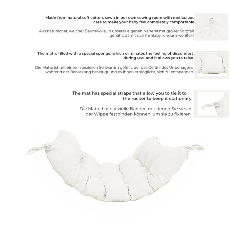 MAMOI® Coussin pour Triangle d'escalade balançoire, Coussin pour Triangle intérieur, Escalade enfant, Balancoire bebe, Espalier enfant