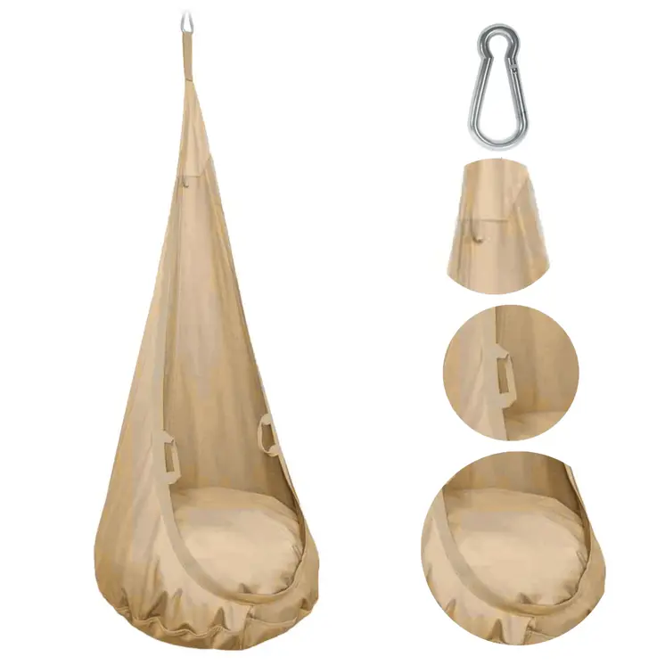 MAMOI® Hängesessel für kinder, Schaukel für kinderzimmer, Hängehöhle, Hängeschaukel, Sensory swing, Schaukeltuch indoor, Hängesack, Tuchschaukel, Babyschaukel, Hängetuch