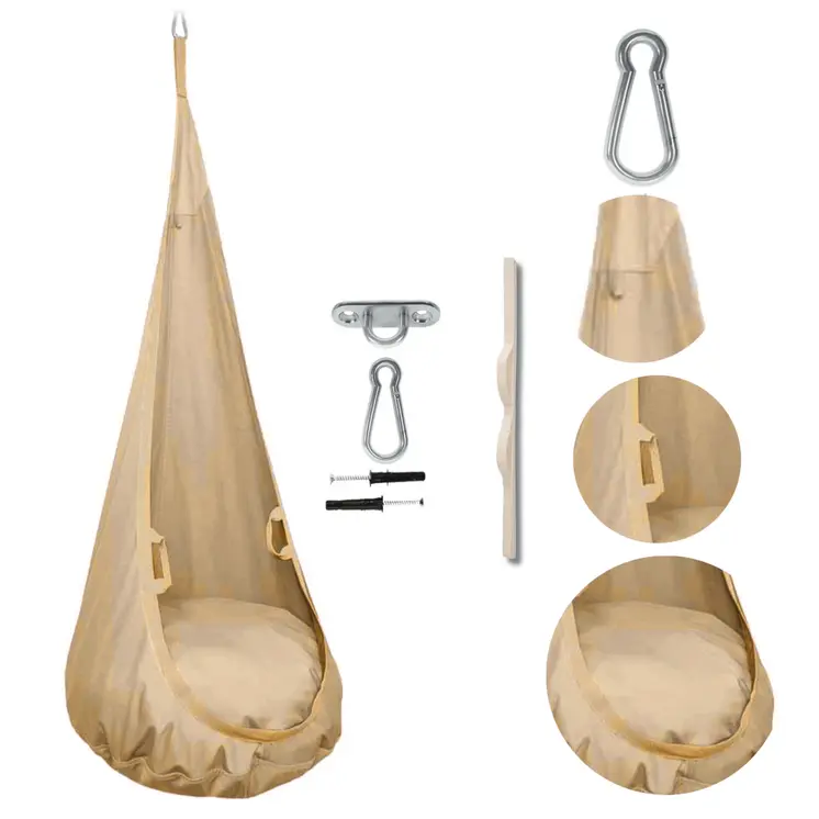 MAMOI® Cocon hamac pour enfant, Fauteuil suspendu pour bebe, Balançoire de coton, Balancoire sensorielle interieur, Jeu sensoriel autisme