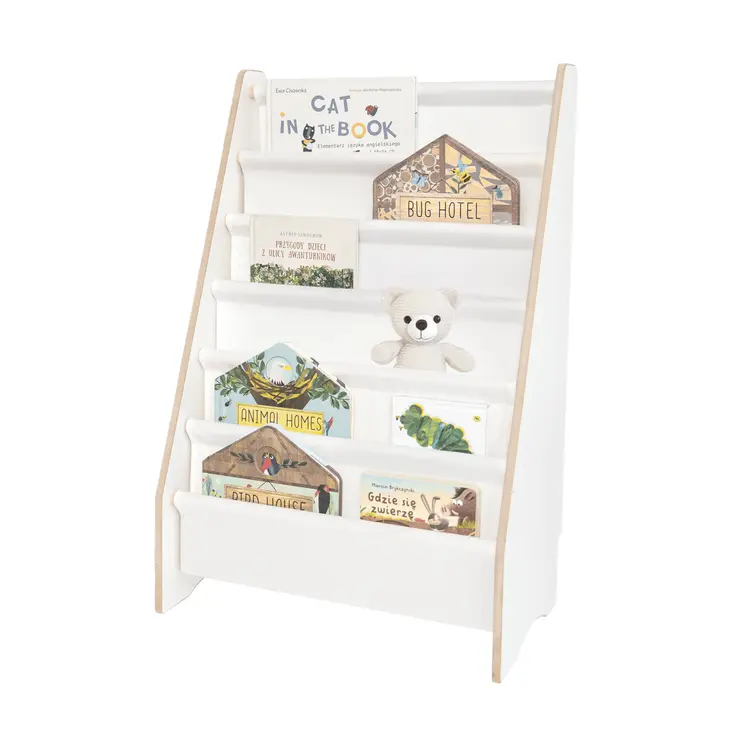 MAMOI® Bookshelf for children, kids book rack, children’s book stand, bookshelf for nursery, storage shelf for books, kids book organizer, 100% ECO, Made in EU