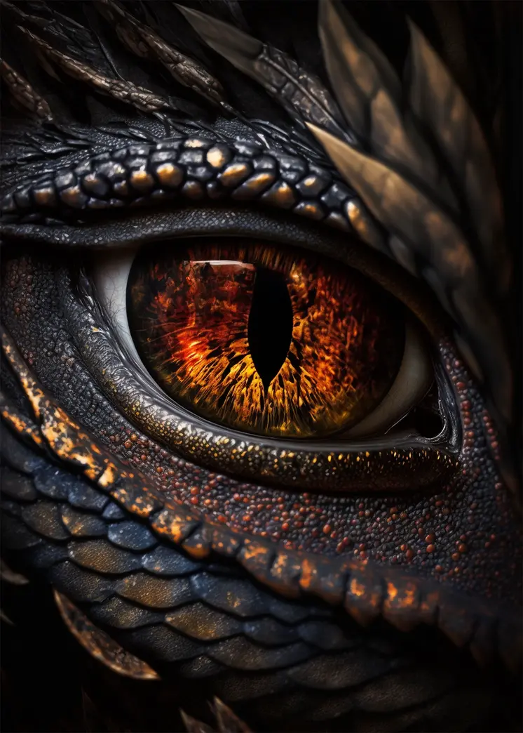 The Left Dragon Eye 8”x8” Art Print