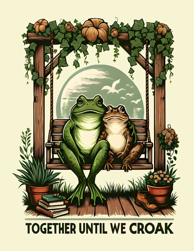 Together Until We Croak 8”x10” Art Print