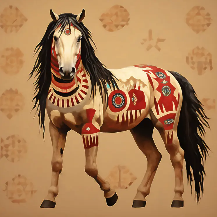 Painted Pony 8”x8” Art Print