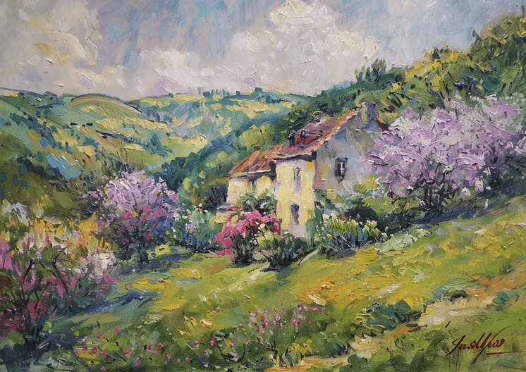 Lavendar Landscape 5”x7” Art Print