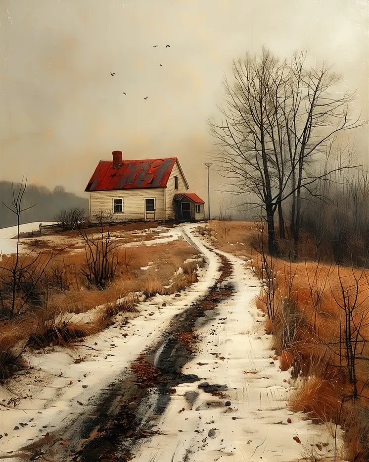 Snowy Path 8”x10” Art Print