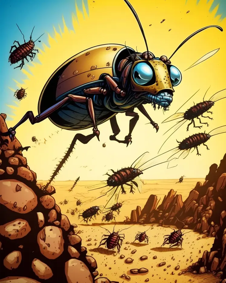 "Cockroach Intrusion" 8”x10” Art Print