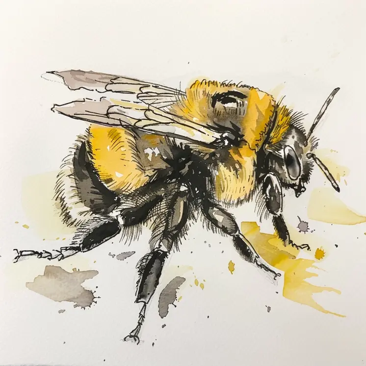 Bumblebee 8”x8” Art Print