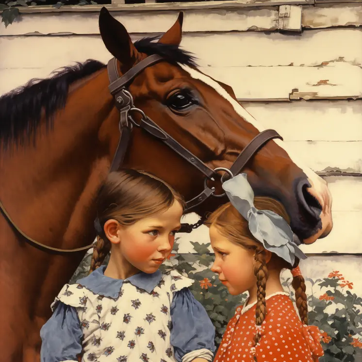 Secrets Among Friends Country 8"x8" Art Print