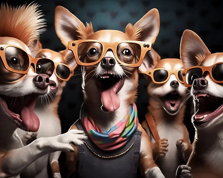 Wild Chihuahuas 8”x10” Art Print