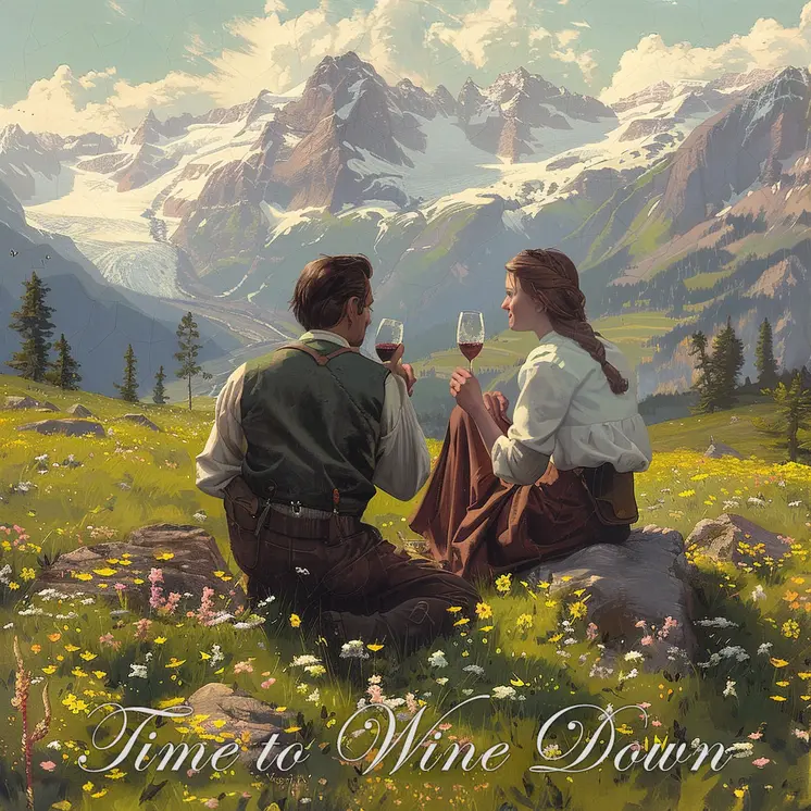 Time to Wine Down 8"x8" Art Print