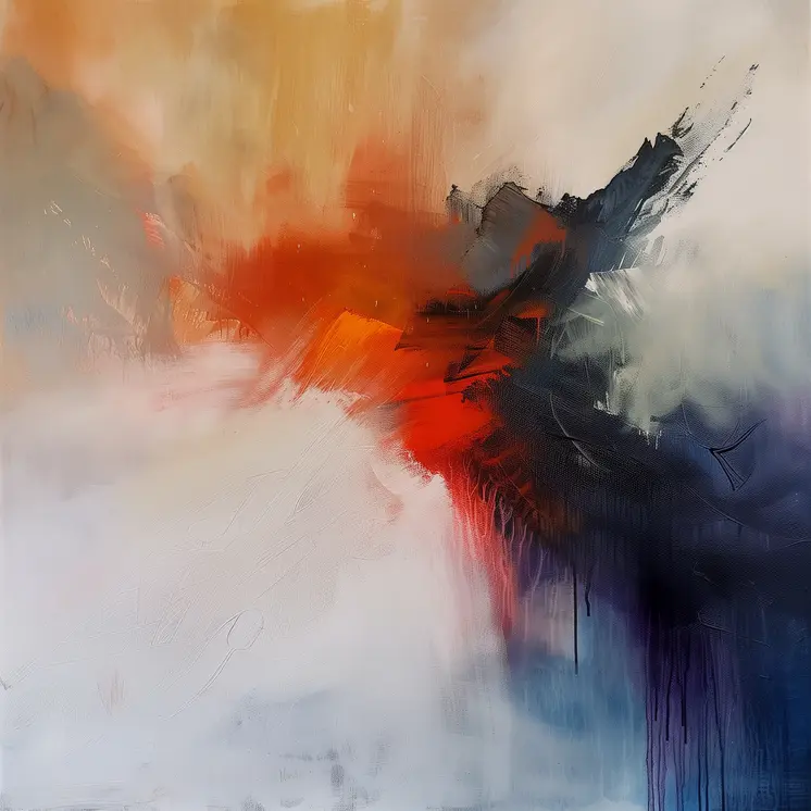 Deciphering Cyrus Abstract 8"x8" Art Print
