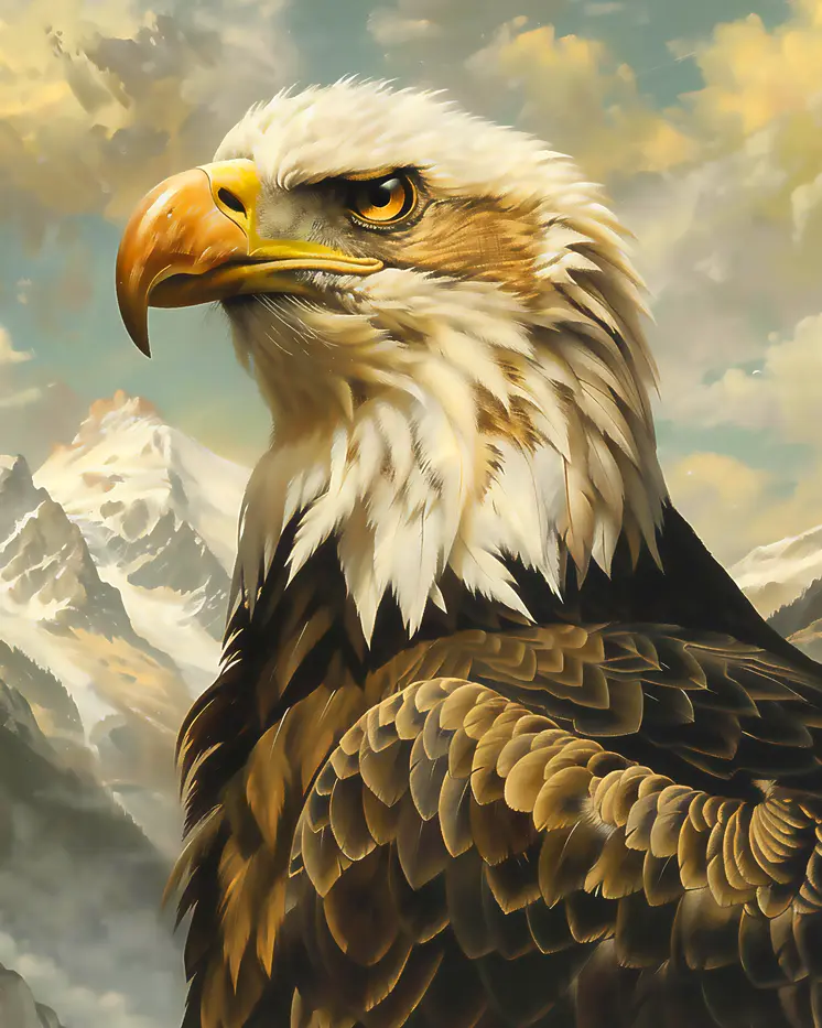 Bald Eagle - Mowbi's Wildlife 8"x10" Art Print Collection