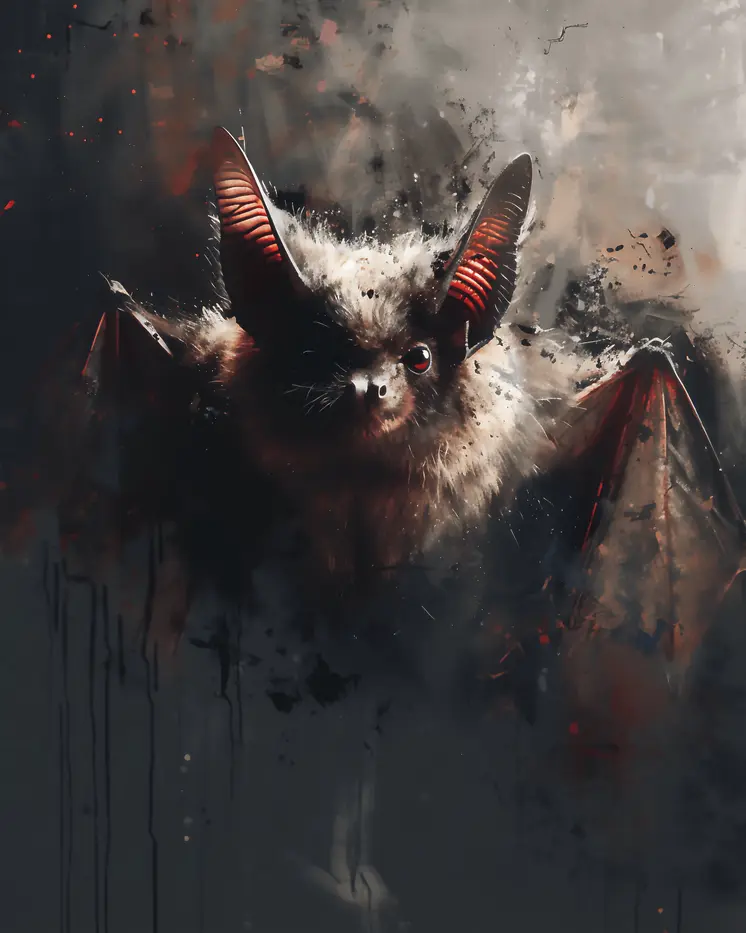Bat - Mowbi's Wildlife 8"x10" Art Print Collection