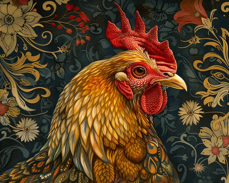 Old English Chicken 8"x10" Art Print